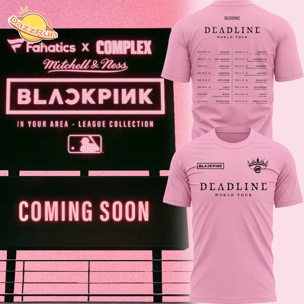Special Cubs x Blackpink World Tour 25 TShirt Pink Special Cubs x Blackpink World Tour 25 TShirt Pink