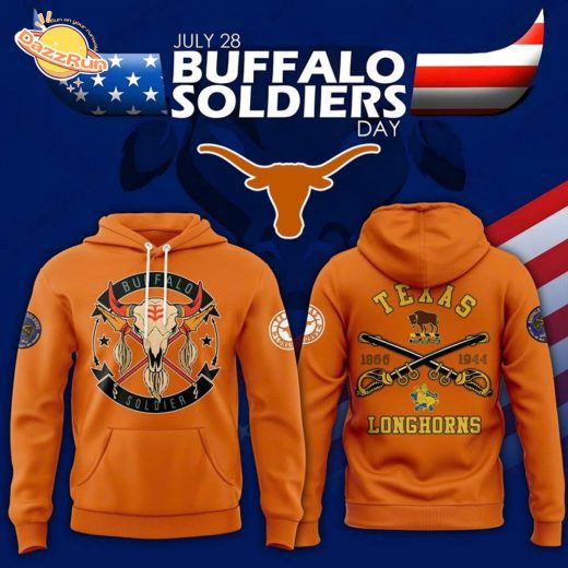 Special Edition Texas Longhorns 2025 Buffalo Soldier Day Hoodie