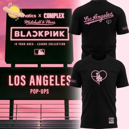 Special LA Dodgers x Blackpink World Tour 25 Black T-Shirt