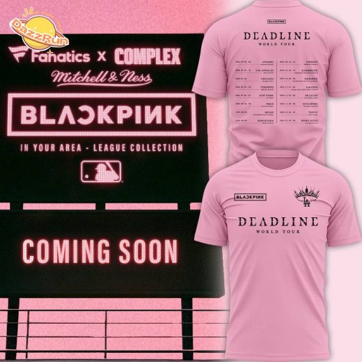 Special LA Dodgers x Blackpink World Tour 25 TShirt Pink