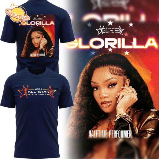 Special New GloRilla x 2025 WNBA All-Star Game T-Shirt Navy