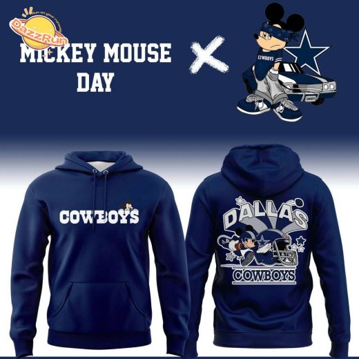 Special New Mickey Mouse Day Cowboys Hoodie Navy