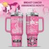 Cincinnati Reds Breast Cancer Awareness Tumbler With Handle