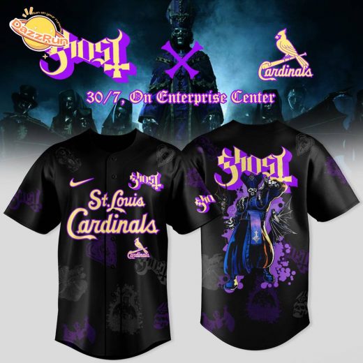 St. Louis Cardinals x Ghost Band World Tour 2025 Jersey