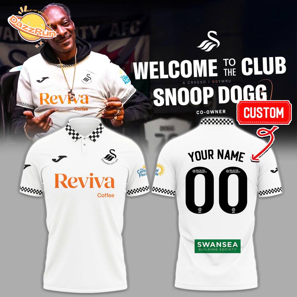Swansea City Home Kit Football x Snoop Dogg Polo Swansea City Home Kit Football x Snoop Dogg Polo