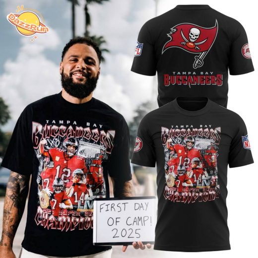 Tampa Bay Buccaneers Champions 2021 Super Bowl T-Shirt 2025