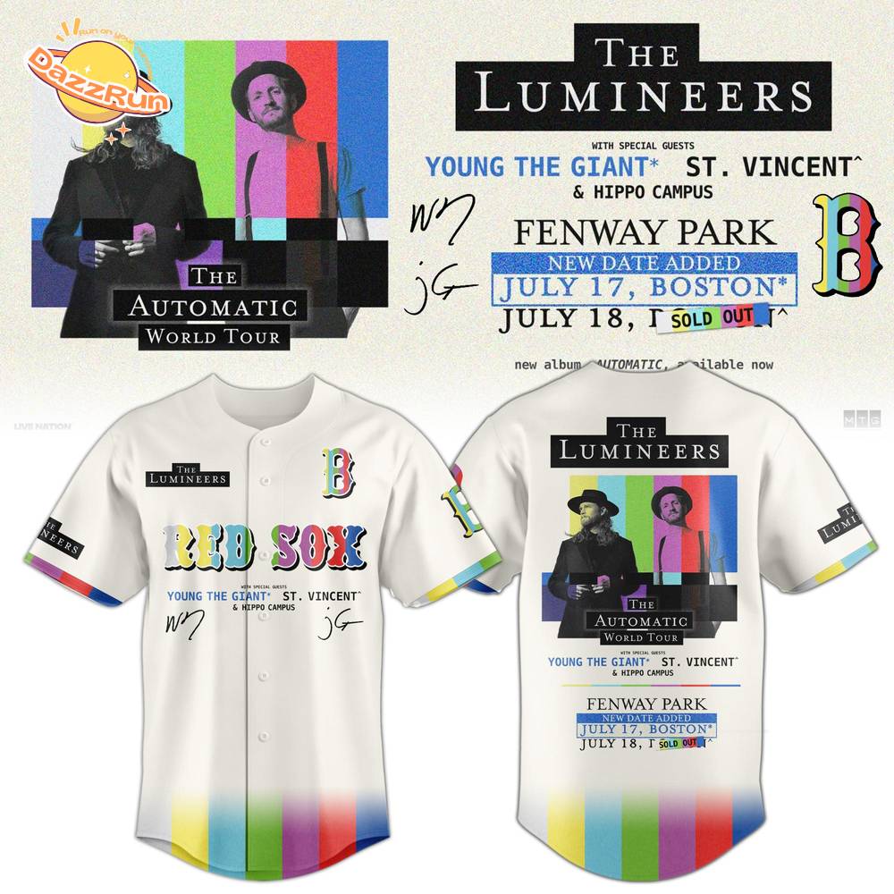 The Lumineers x Red Sox Jersey Editions Limited The Lumineers x Red Sox Jersey Editions Limited