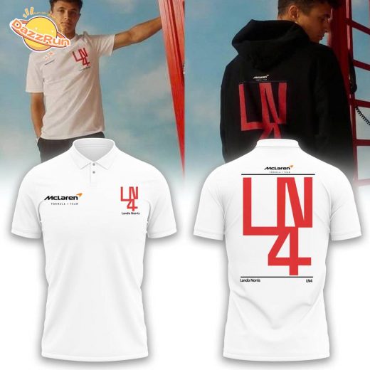 Unisex Lando Norris Silverstone White Polo