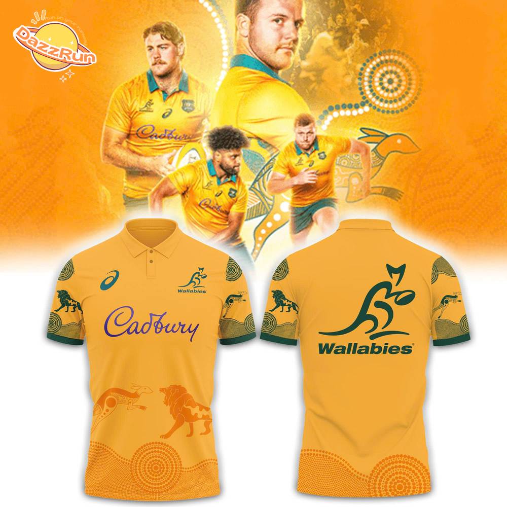 Wallabies Lions Tour Mens 2025 Home Polo Wallabies Lions Tour Mens 2025 Home Polo