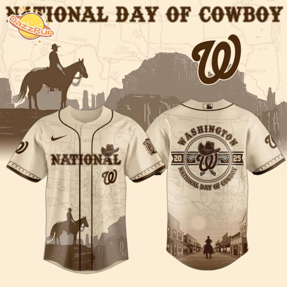 Washington Nationals MLB x National Day Of Cowboy Special Limited Edition Jersey Washington Nationals MLB x National Day Of Cowboy Special Limited Edition Jersey