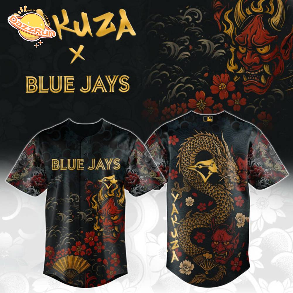 Yakuza Dragon Oni X Blue Jays Fury Jersey Yakuza Dragon Oni X Blue Jays Fury Jersey