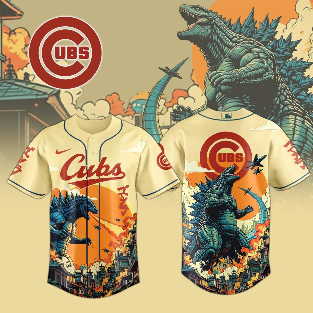 Chicago Cubs Special Godzilla Limited Edition Jersey