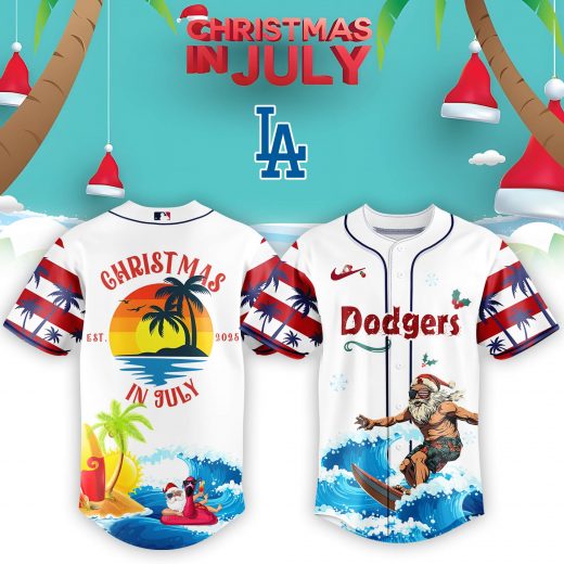 LA Dodgers x Christmas July Santa 2025 Jersey Editions Limited 2025