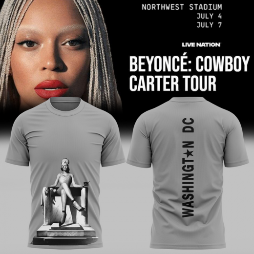Limited Editions Beyonce x Washington DC Tour 2025 Shirt-GREY
