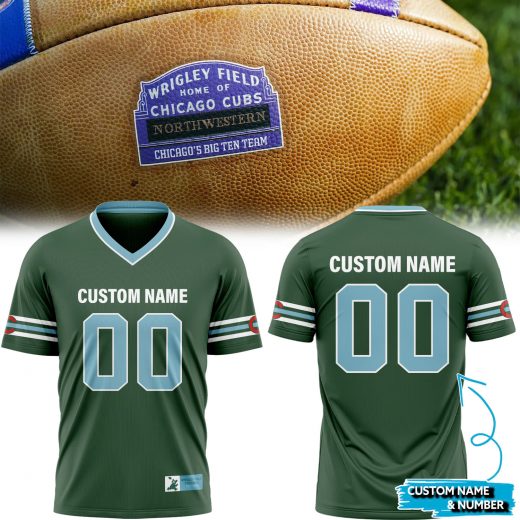 Chicago Cubs Wrigley Field Football Custom Shirt- Special Edition