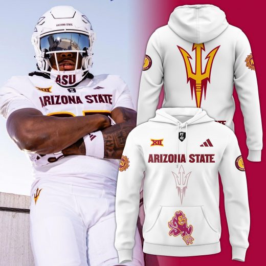 imited Edition Arizona State Football White Hoodie V1