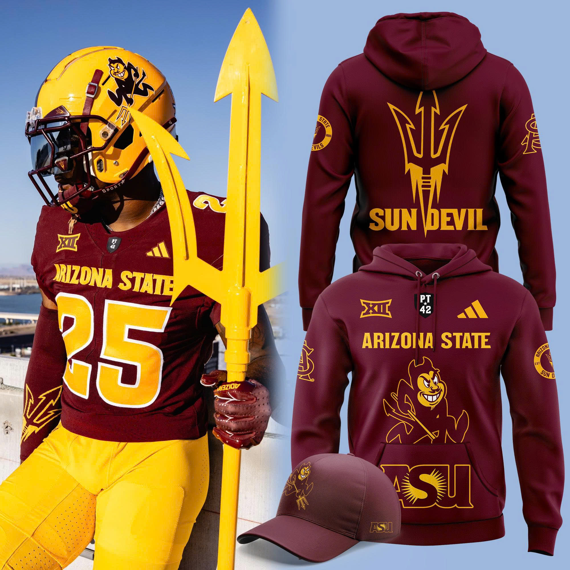 Limited Edition Arizona State Football Red Hoodie V2 Limited Edition Arizona State Football Red Hoodie V2