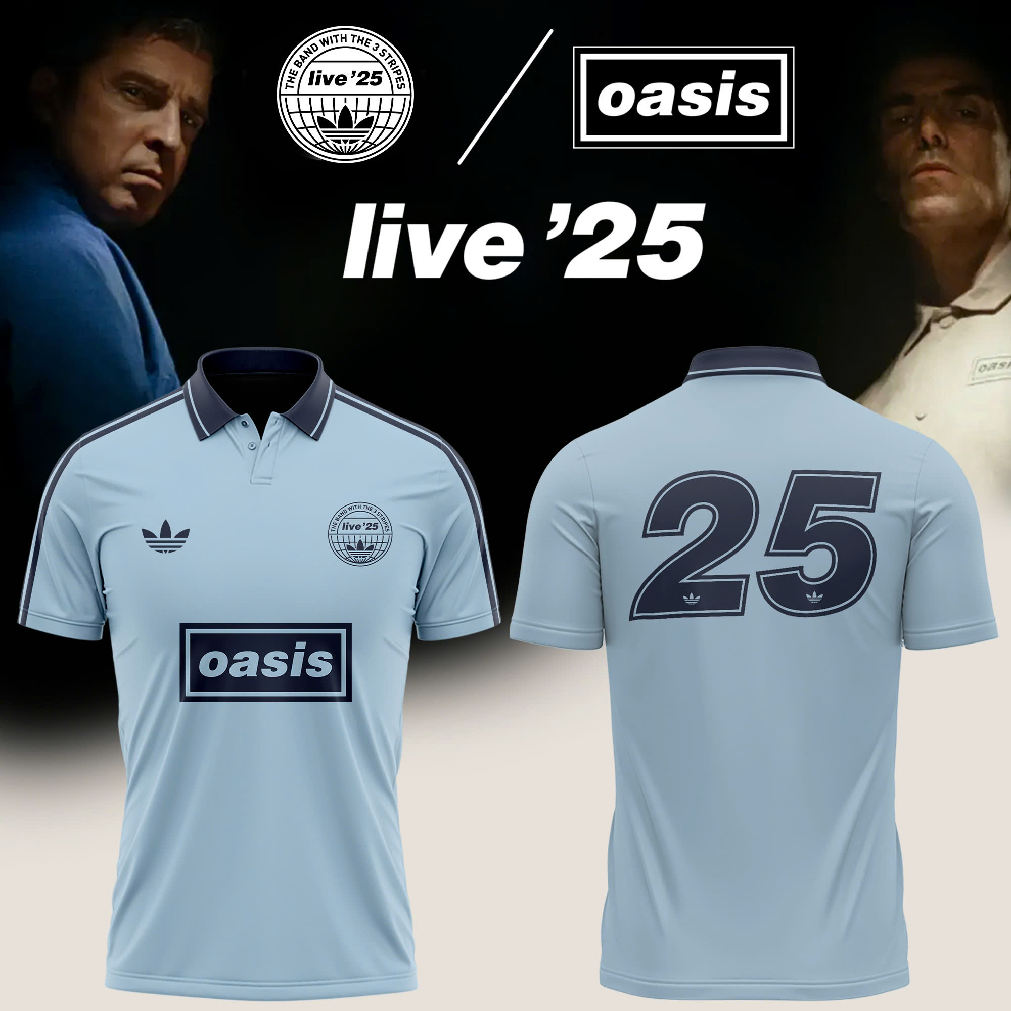 Oasis X Adidas Tour Jacquard Polo- Limited Oasis X Adidas Tour Jacquard Polo- Limited