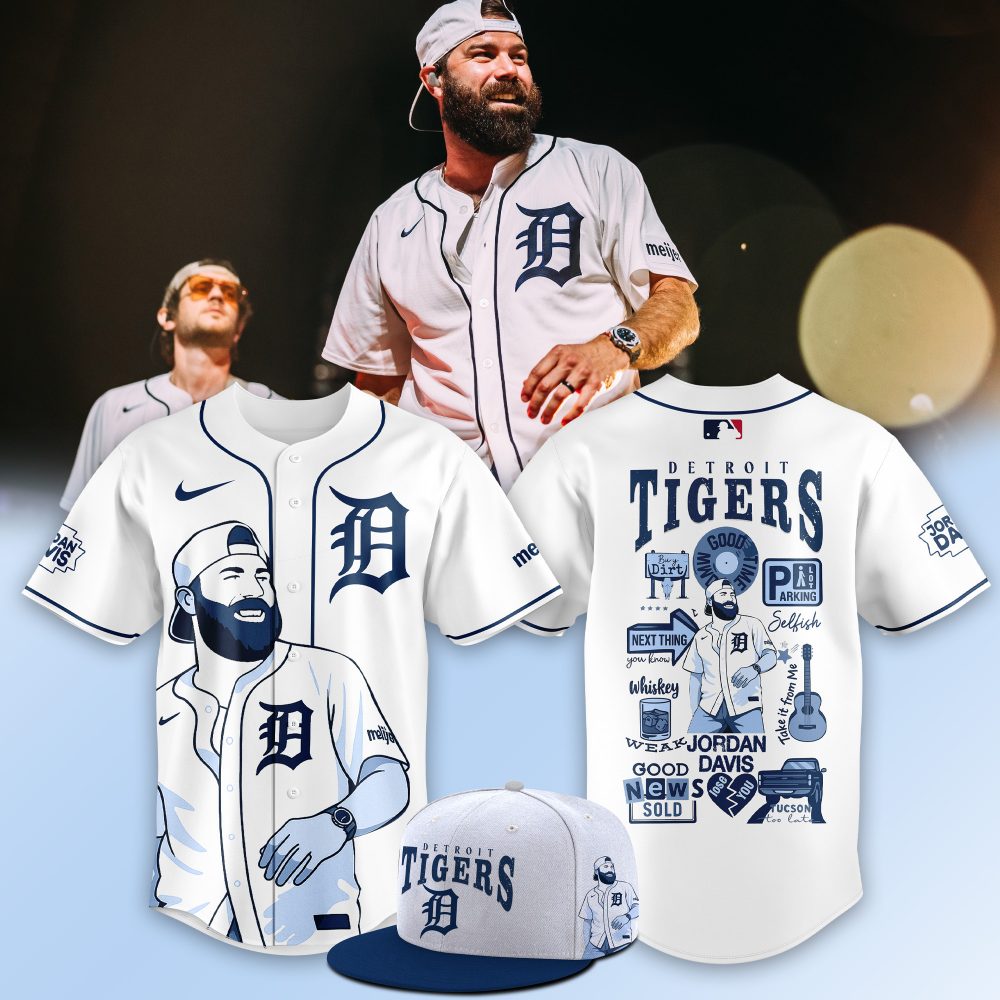Detroit Tigers X Jordan Davis Music Baseball Jersey