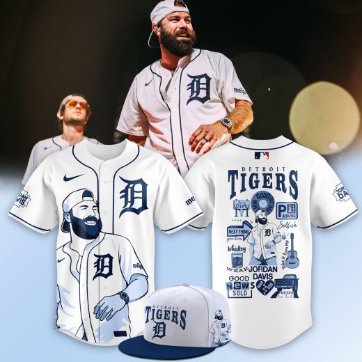 Detroit Tigers X Jordan Davis Music Baseball Jersey