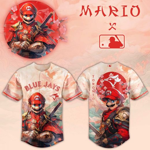 Mario x Toronto Blue Jays Samurai Hero Jersey