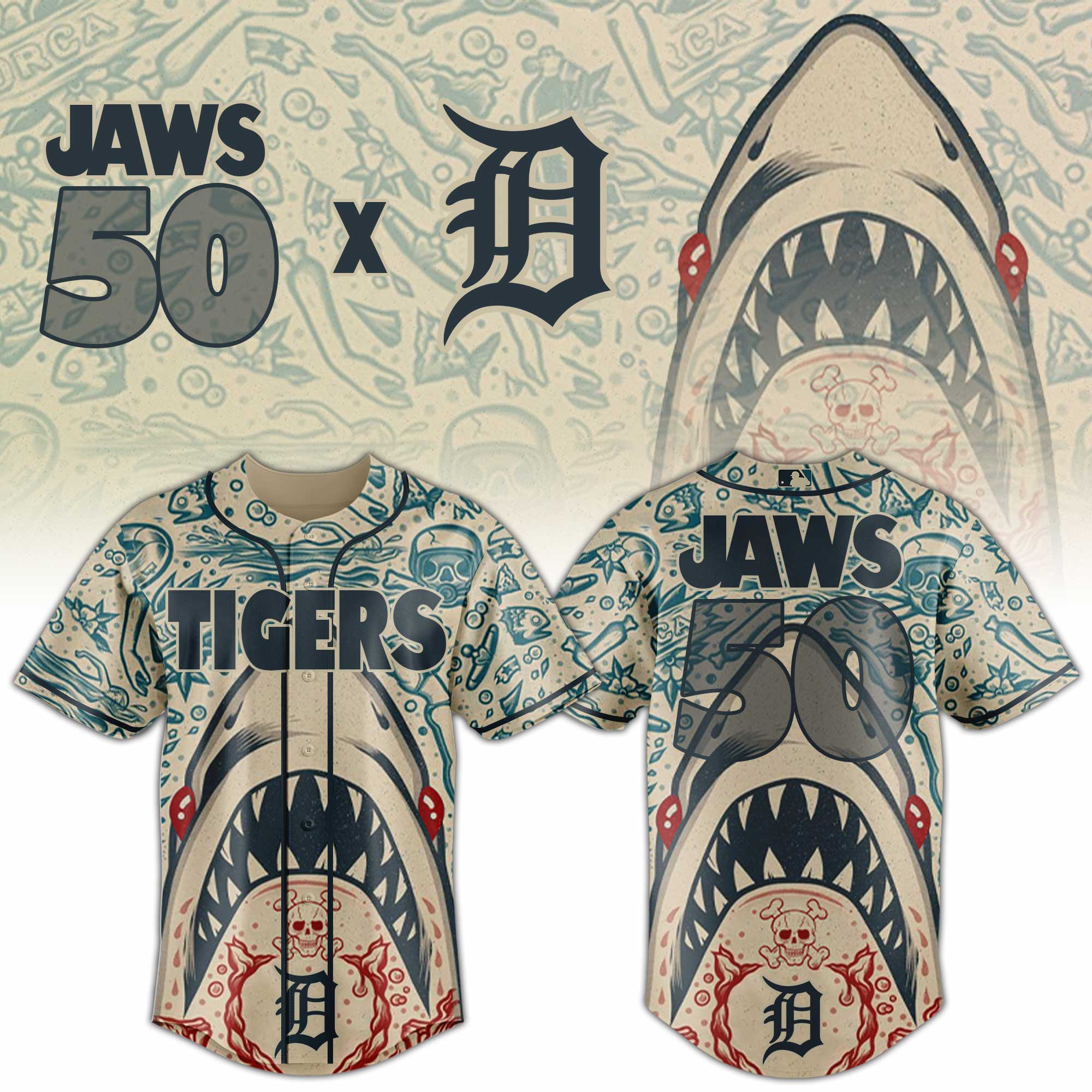 MLB Tigers x JAWS50 Jersey Editions Limited 2025 MLB Tigers x JAWS50 Jersey Editions Limited 2025