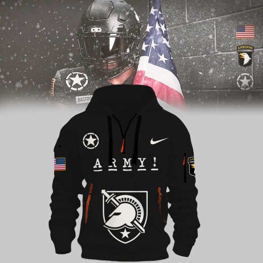 Limited Edition Army Black Knights football Black Hoodie 2024