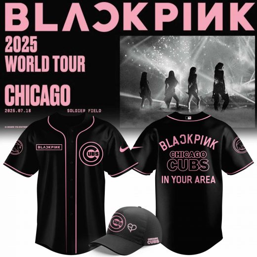 Limited edition Chicago Cubs x BLACKPINK Baseball Jersey