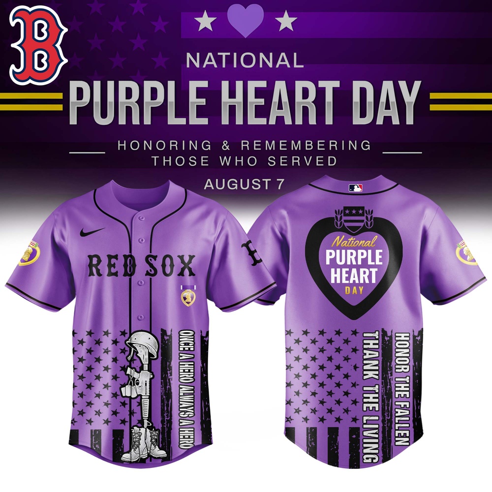 Boston Red Sox x Purple Heart Day Jersey Limited Edition Boston Red Sox x Purple Heart Day Jersey Limited Edition