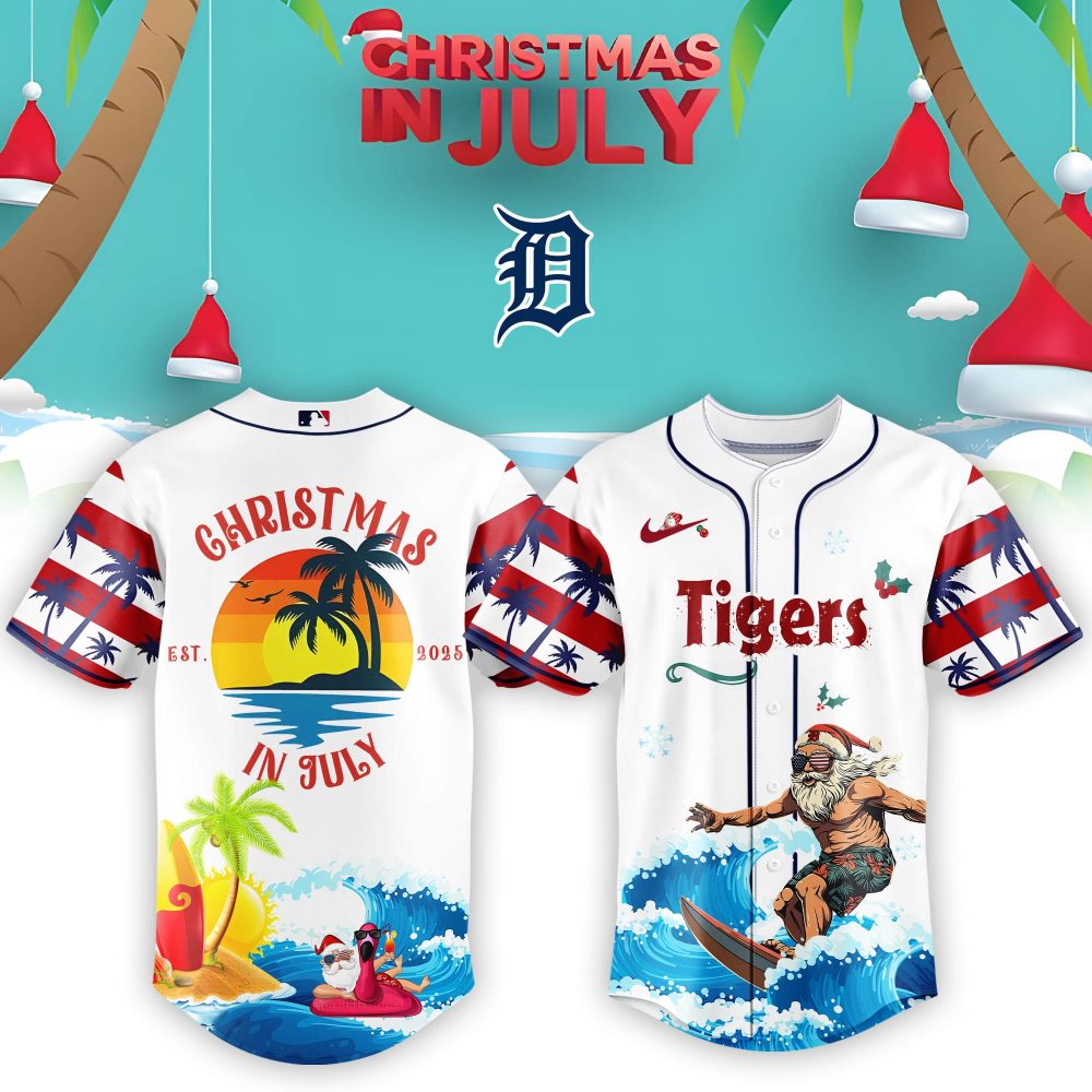 Detroit Tigers x Christmas July Santa 2025 Jersey Editions Limited 2025