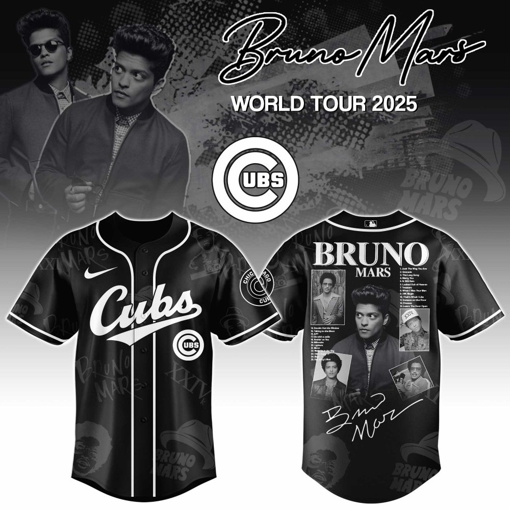 Chicago Cubs x Bruno Mars at Park MGM 2025 Jersey Editions Limited