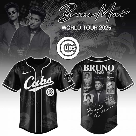 Chicago Cubs x Bruno Mars at Park MGM 2025 Jersey Editions Limited