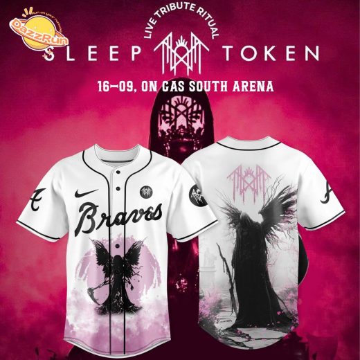 Atlanta Braves x Sleep Token: Even in Arcadia Tour Merch White Jersey