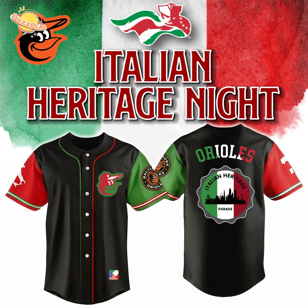 Baltimore Orioles x Italian-American Heritage Month Edition-3D Baseball Jersey Baltimore Orioles x Italian-American Heritage Month Edition-3D Baseball Jersey