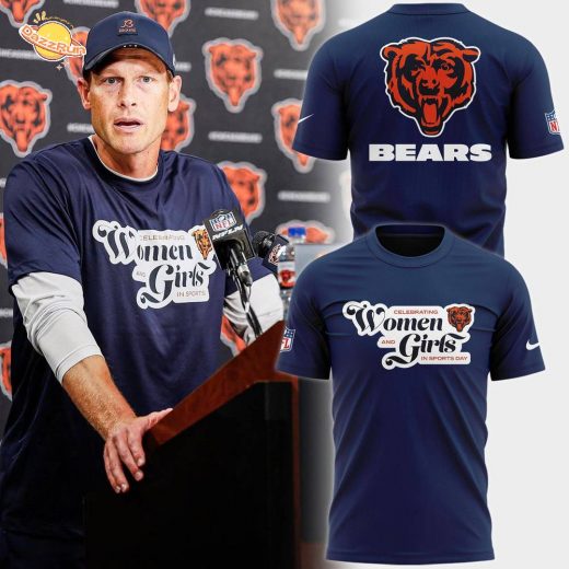 Chicago Bears “Celebrating women & girls in sports” T-Shirt 2025