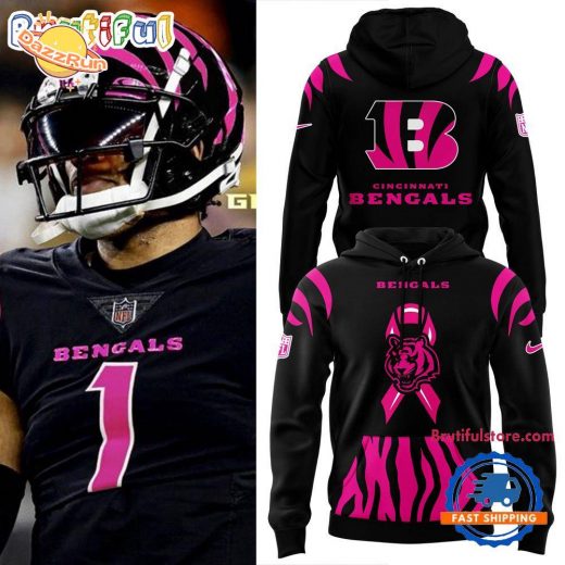 Cincinnati Bengals Breast Cancer 2025 New Design Hoodie
