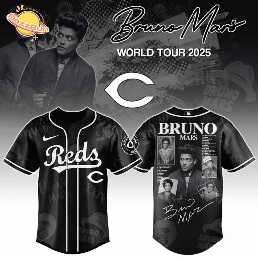 Cincinnati Reds x Bruno Mars at Park MGM 2025 Jersey Editions Limited