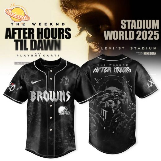 Cleveland Browns x After Hours Til Dawn 2025 – The Weeknd Jersey