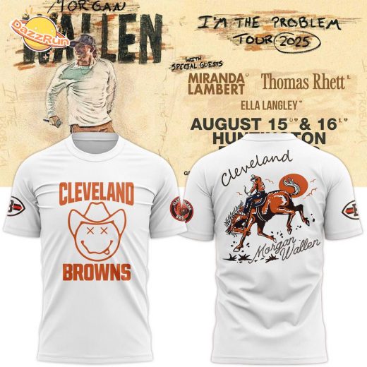 Cleveland Browns x Morgan Wallen Tour T-shirt (White)