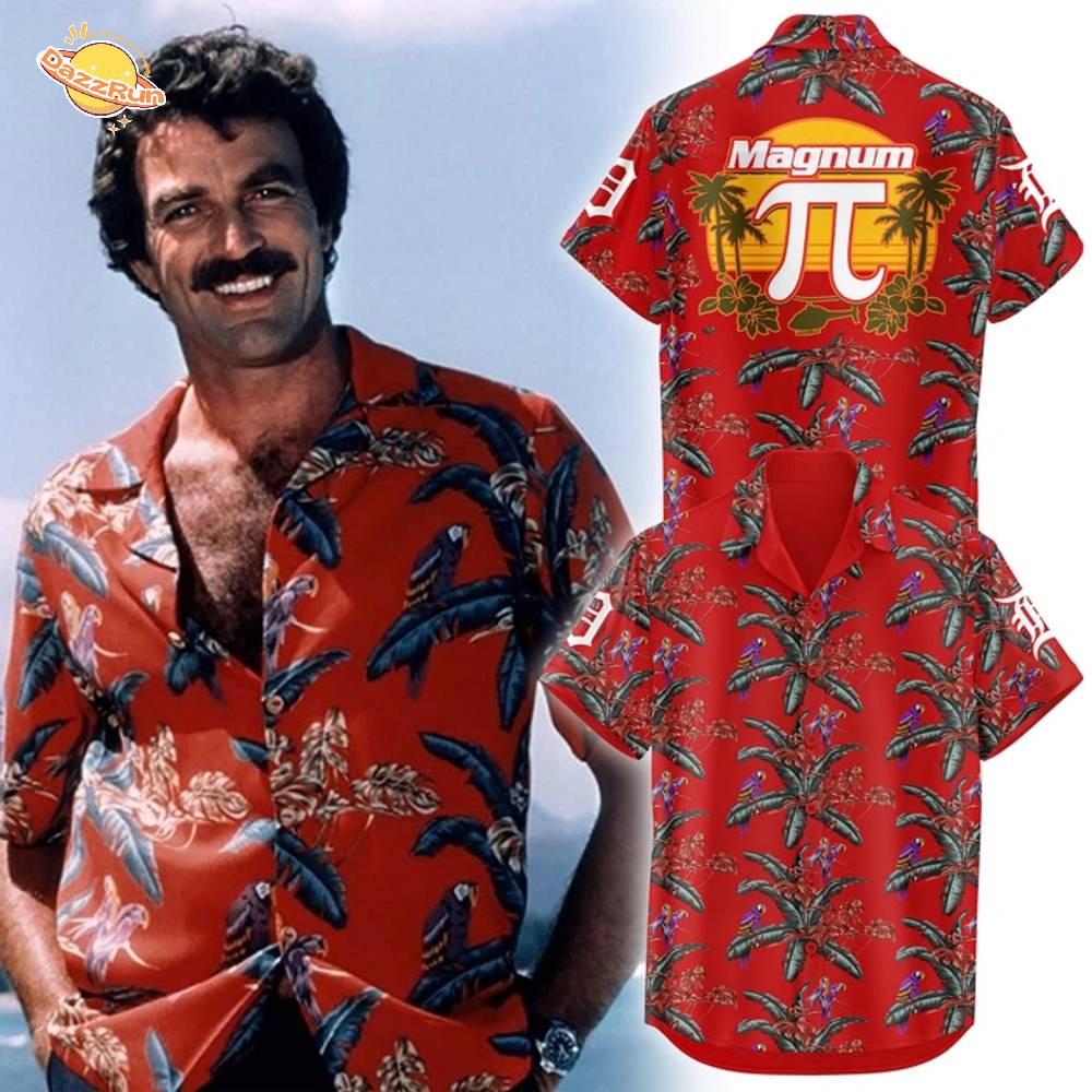 Detroit Tigers 2025 MAGNUM P.I. DAY Hawaiian Shirt V1 Detroit Tigers 2025 MAGNUM P.I. DAY Hawaiian Shirt V1