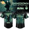 Edmonton Oilers x Shinedown DanceKidDance Tour Merch 2025 Black Jersey
