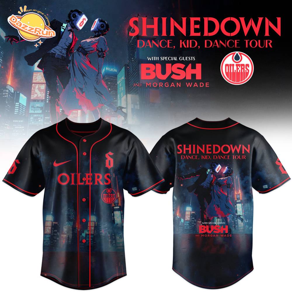Edmonton Oilers x Shinedown DanceKidDance Tour Merch 2025 Black Jersey Edmonton Oilers x Shinedown DanceKidDance Tour Merch 2025 Black Jersey