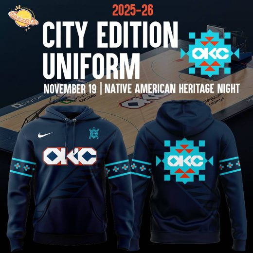 Exclusive OKC Basketball 2025-26 City Edition Hoodie