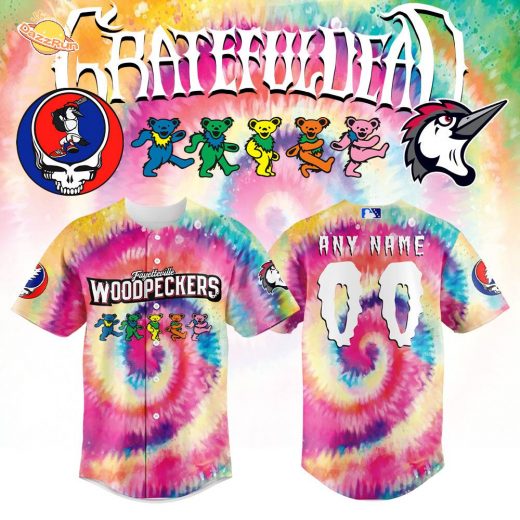 Fayetteville Woodpeckers x Grateful Dead Baseball Jersey