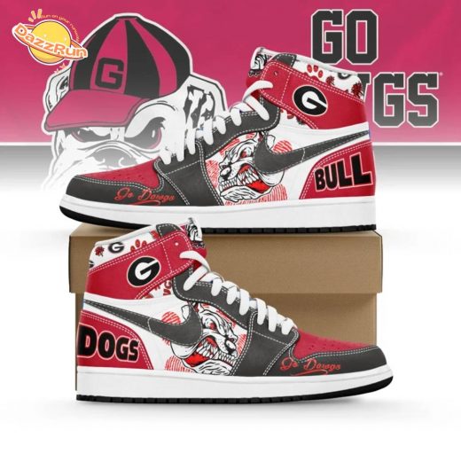 Georgia Bulldogs AJ1 High Sneakers Shoes For Men And Women