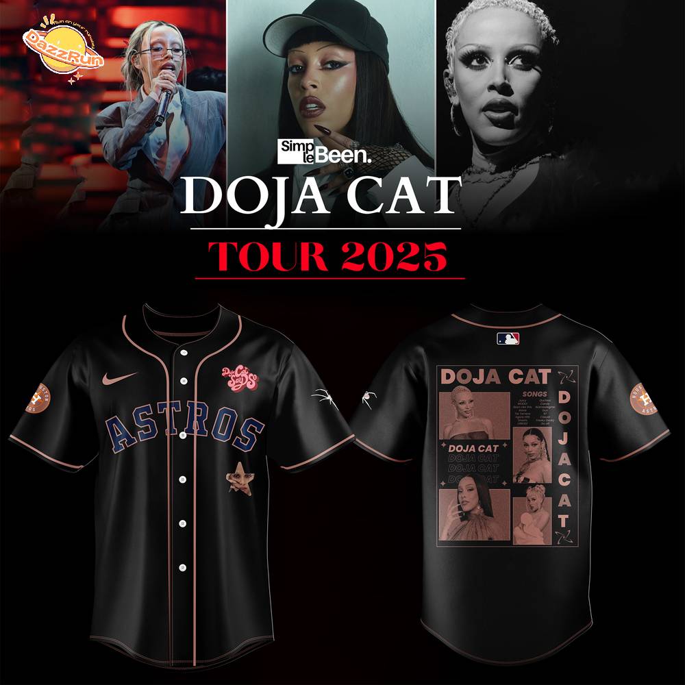 Houston Astros x Doja Cat Tour 2025 Baseball Jersey Houston Astros x Doja Cat Tour 2025 Baseball Jersey