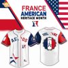 Philadelphia Phillies x France Heritage Month Edition-3D Baseball Jersey