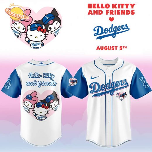 LA Dodgers _ Hello Kitty Night Blue Jersey 2025