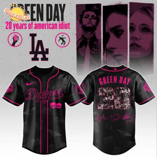 LA Dodgers x Green Day 20th Anniversary Jersey 2025 Editions Limited