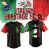 St Louis Cardinals x Italian-American Heritage Month Edition-3D Baseball Jersey